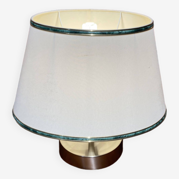 Lamp with silver metal base