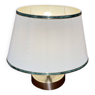 Lamp with silver metal base