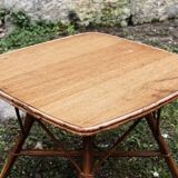 Square rattan coffee table