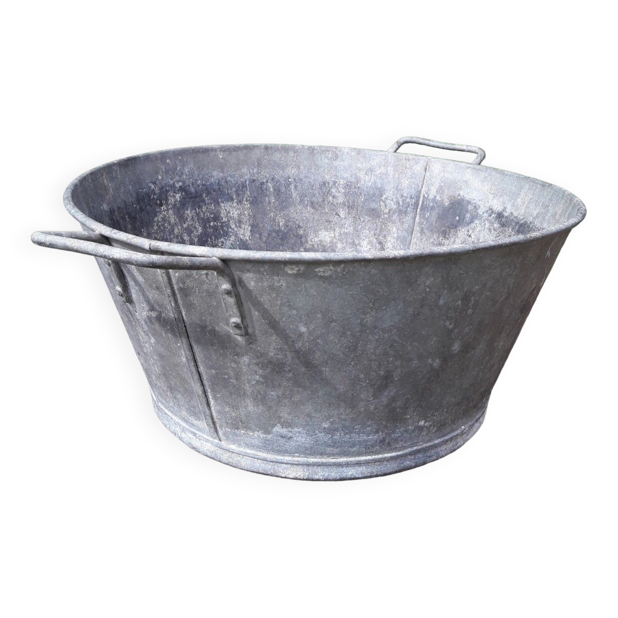 Washing basin diam41cm in zinc garden