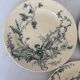 Lot of 3 flat plates, ironstone, Jules Vieillard, model St Buveurs B.