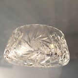 Bohemian size crystal pocket or ashtray