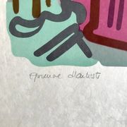 Charles lapicque, le colisée, 1957. lithographie signée au crayon