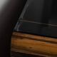 SIDEBOARD VINTAGE 30'S SIDEBOARD IN WOOD AND GLASS ITALIAN ART DECO DESIGN
