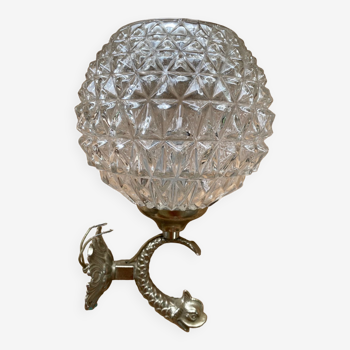 Fishhead globe wall lamp