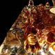 Murano glass & chromed metal wall lamp attributed to  Mazzega Italy 1960s