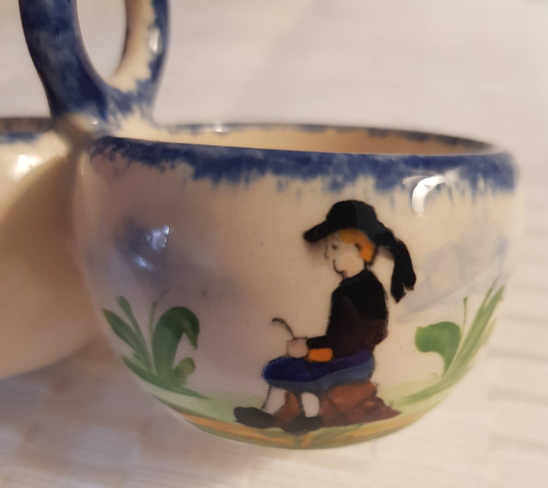 Saleron double in ceramic from Quimper