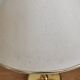 Vintage Brass Table Lamp with Fabric Shade, Mid-Century Bedside Light
