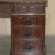 Thomas Chippendale Revival desk with a leather top