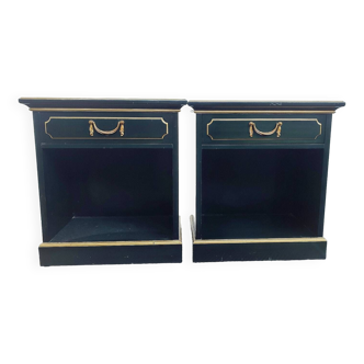 Pair of bedside tables stamped "m.Hirch"