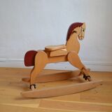 Wooden rocking horse