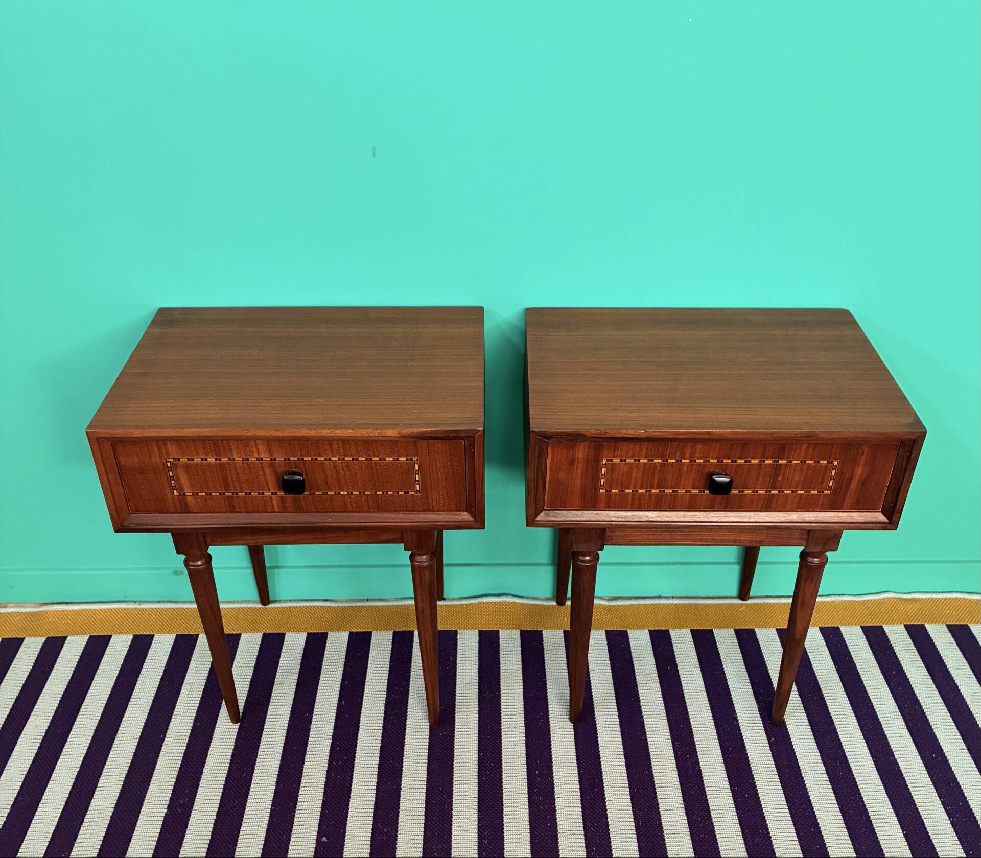 Pair of vintage Scandinavian bedside tables