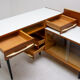 Corner writing desk with a bookcase by Mojmír Požár for ÚP Závody