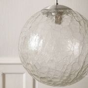 Suspension globe cracked glass Raak design, 1970