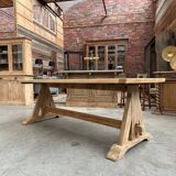 1960s oak and slate table