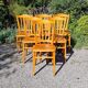 6 bistro chairs in curved beech from the 70s