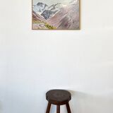 Painting "Mountain", oil on hardboard