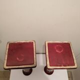 PAIR OF CERAMIC TORCHES