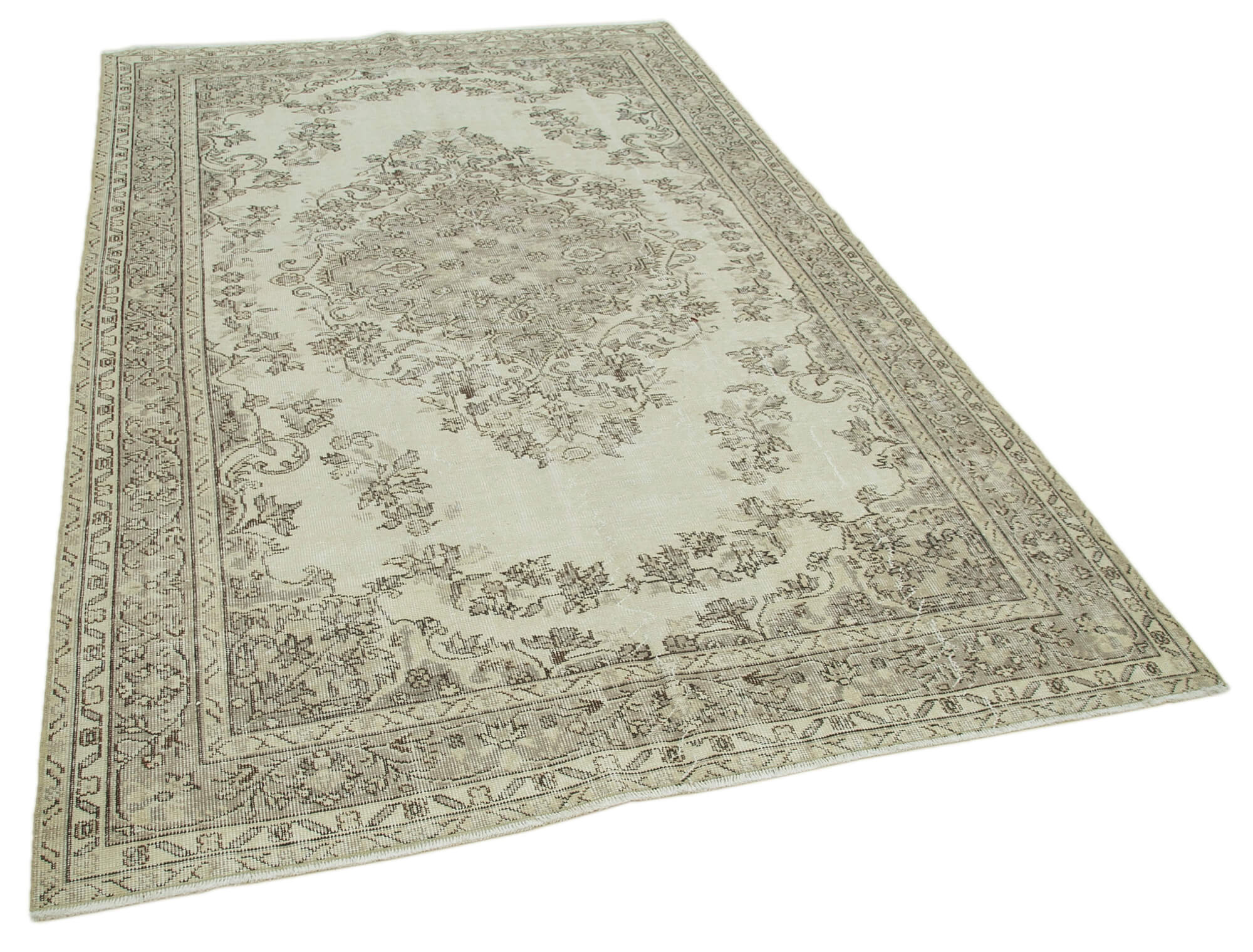 Handwoven Rustic Anatolian Beige Rug 171 cm x 270 cm - 36616