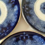 Trio of redowa plates – sarreguemines, ironstone – circa 1890