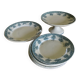 Old dessert service, compotier flat plates iron Prima Saint Amand