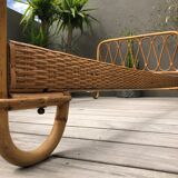 Rattan bed 50s
