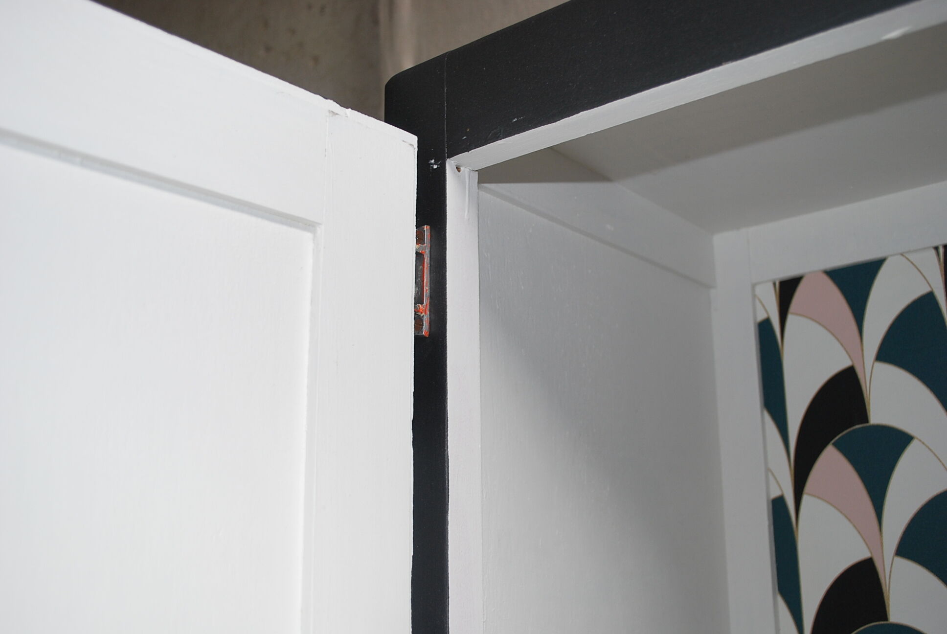 Renovated black parisian wardrobe