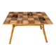 Vallauris rattan kitchen table with tiles