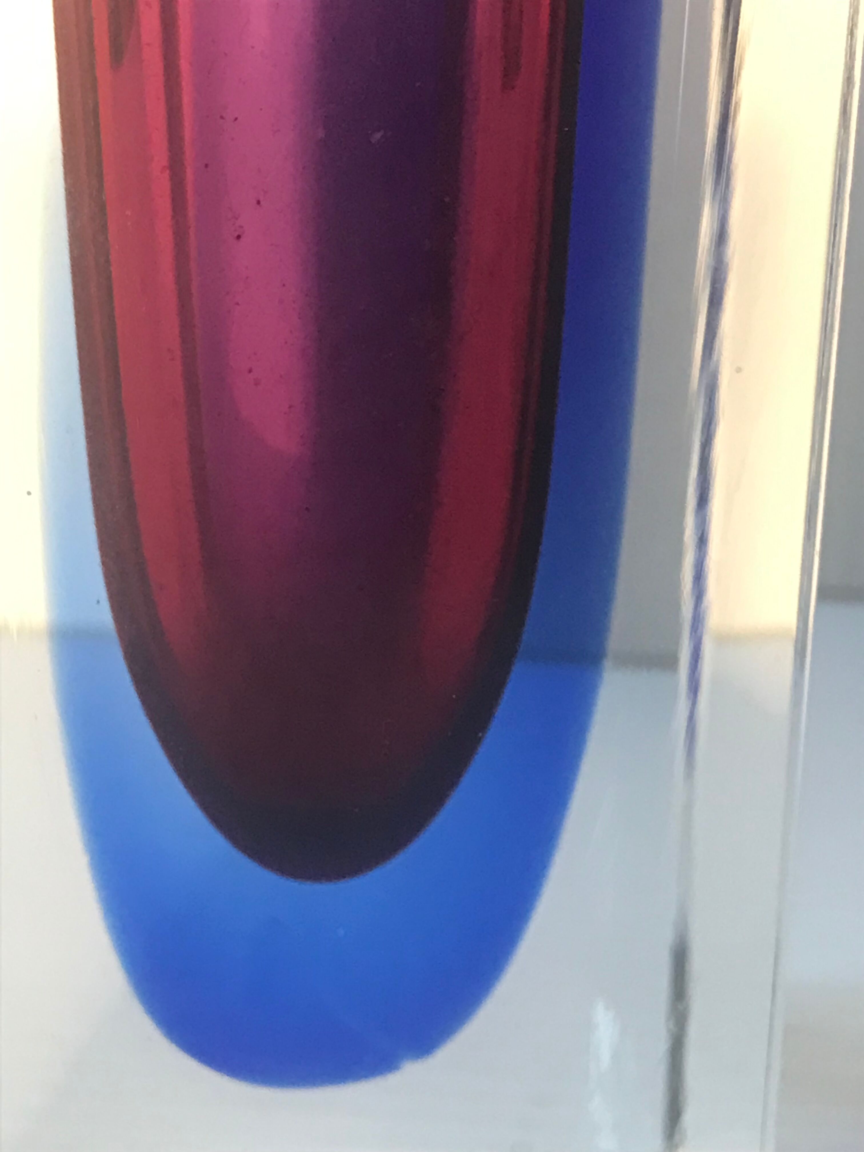 Vintage Murano sommerso vase