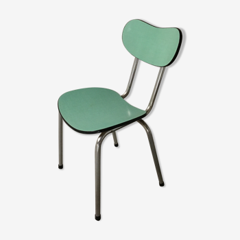 Chaise en formica vert Mint des années 50