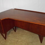 Peter Lovig Nielsen's Scandinavian teak boomerang desk from the 60s
