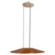 Suspension italienne moderne OVNI en cuivre et Murano, Foscarini 1980