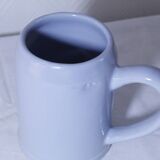 Set of 2 stoneware tankards / mugs 50cl light blue
