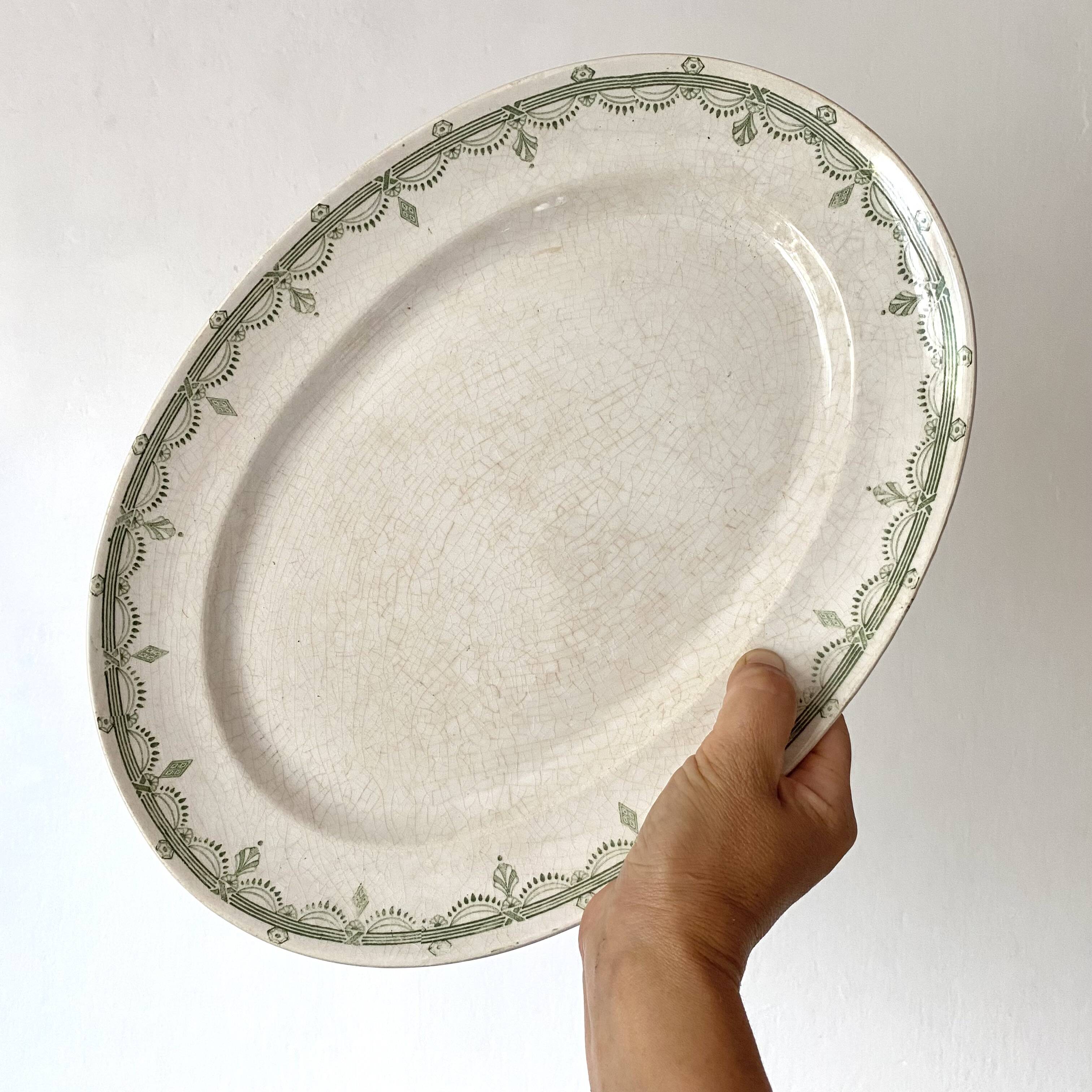 HBCM ironstone oval dish
