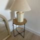 Lamp with natural lampshade