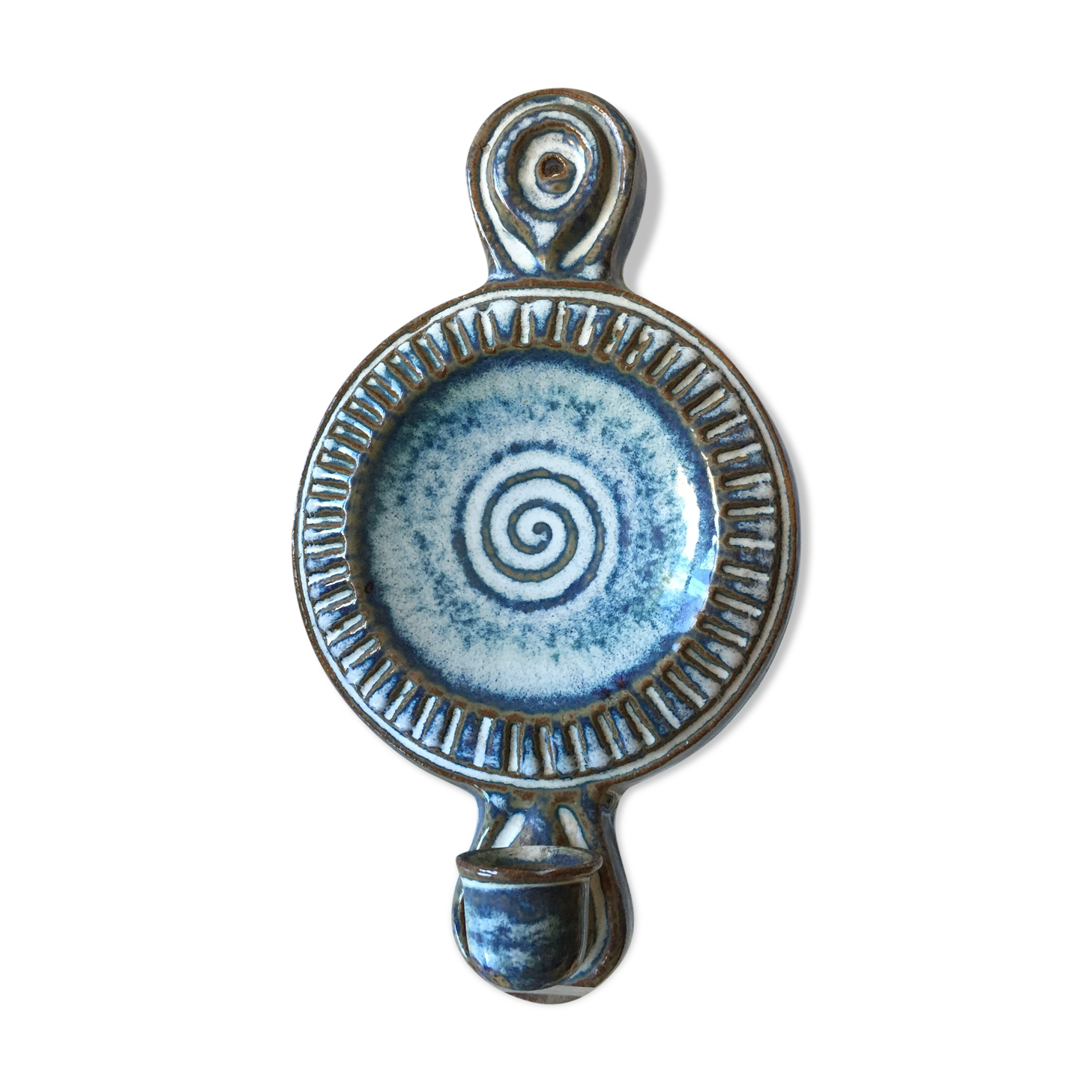 Bougeoir mural en grès de Soholm