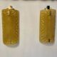 Vistosi wall lights with gold inlay by bd lumica structure Italy 1970