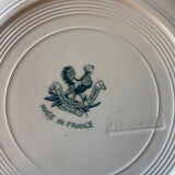 Series of 4 Terre de Fer St Amand dessert plates