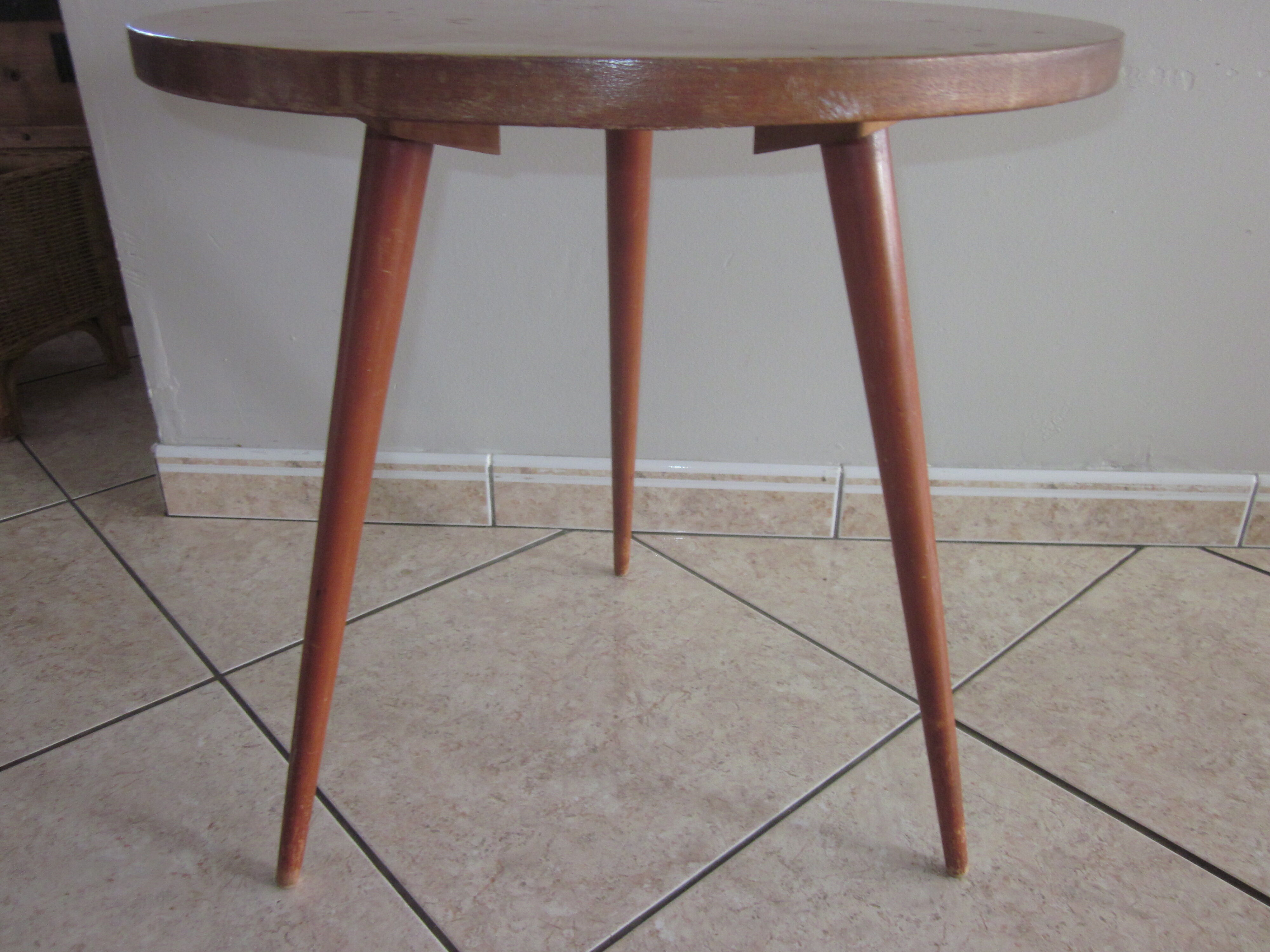 Vintage tripod table