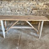 Table / console clear raw wood