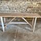 Table / console clear raw wood