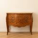 Louis XV commode inlaid with wood and marble