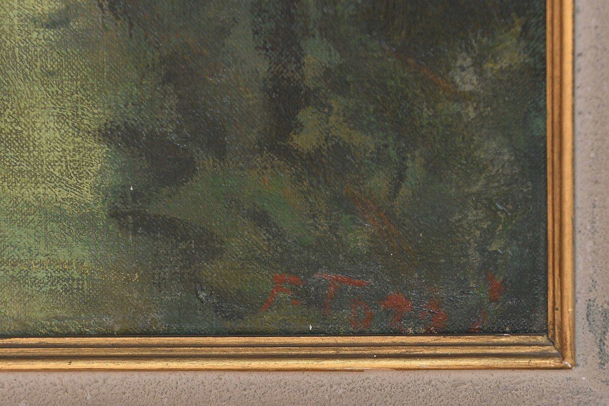 Oil on canvas - Scene in Venice