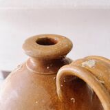 Old british rum jug 19th in stoneware