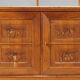 Vintage oak veneer sideboard, Italian design, 1950s.