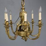 Louis XVI style gilt bronze chandelier