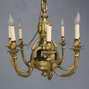 Louis XVI style gilt bronze chandelier