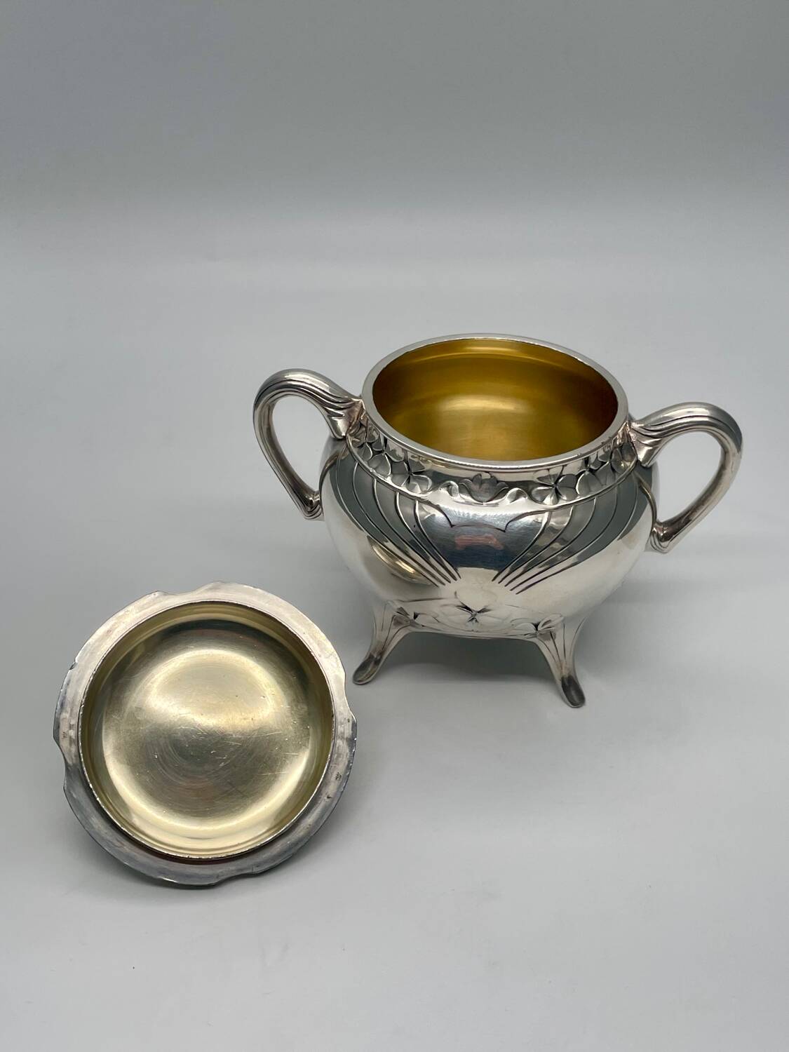 Gallia Christofle Tea/Coffee Service, Art Nouveau 1900