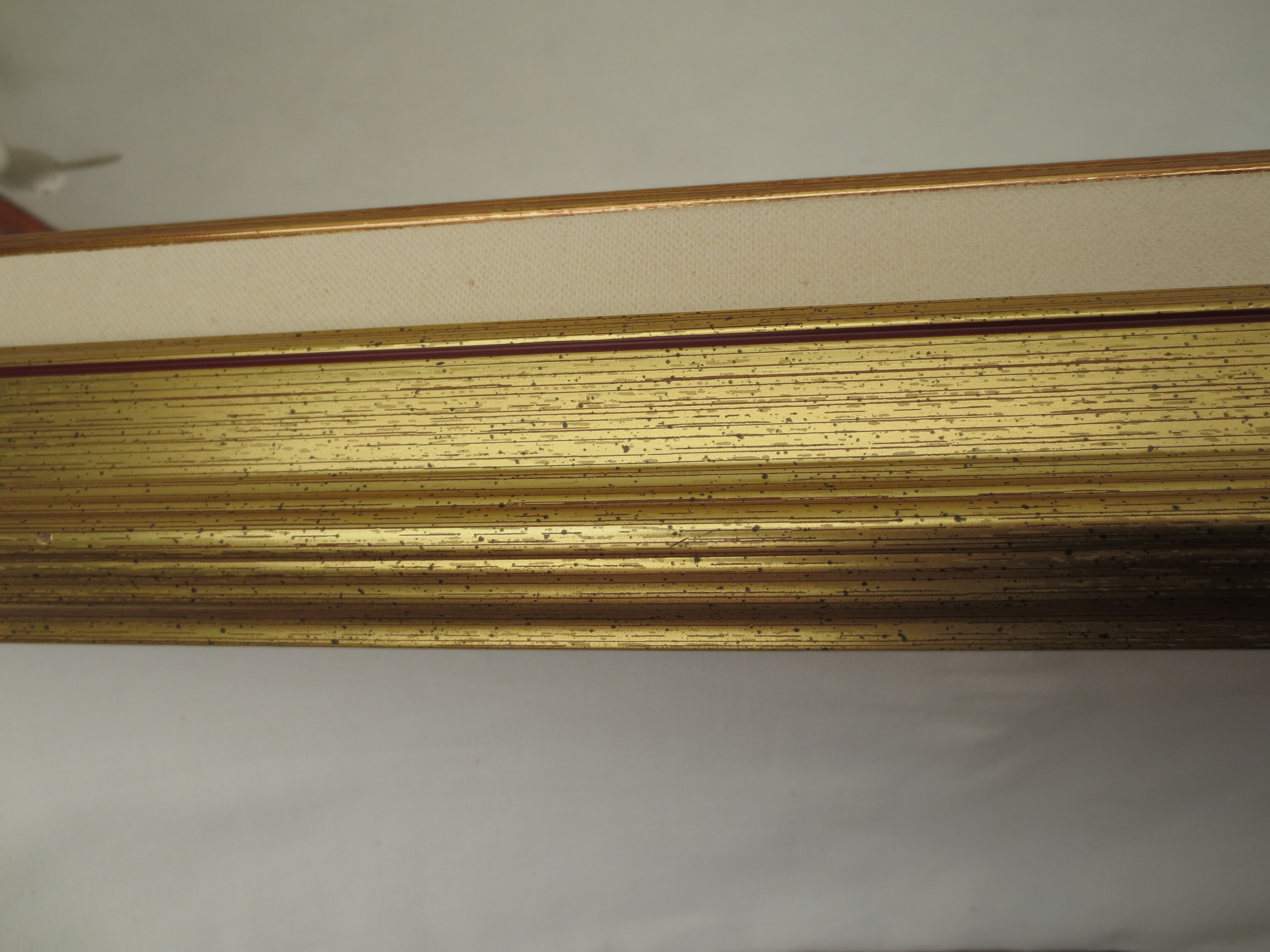 Rectangular mirror, gilded wood tower