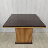 Bistro table bamboo and solid wood